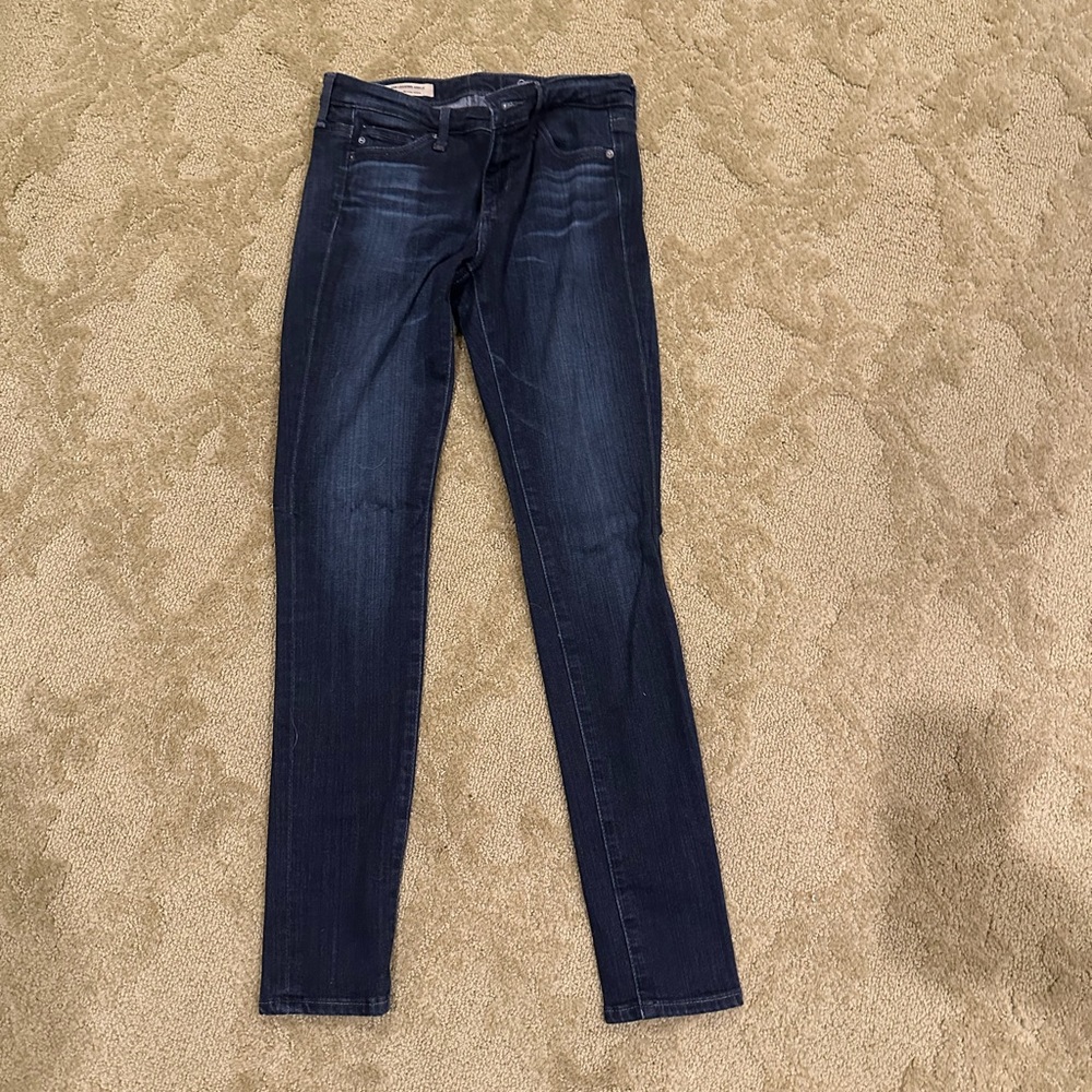 AG jean’s the legging ankle super skinny ankle Jeans size 25, dark wash
